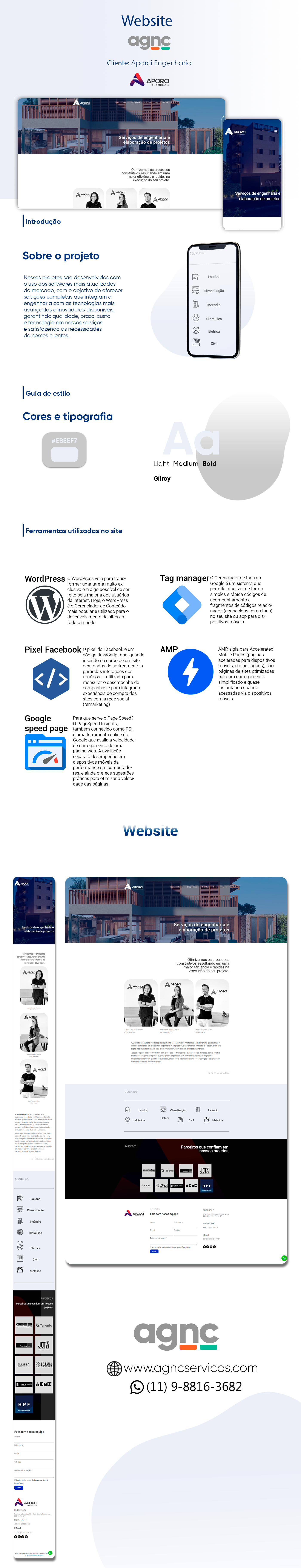 portifolio de site aporci AGNC - Agência de Marketing