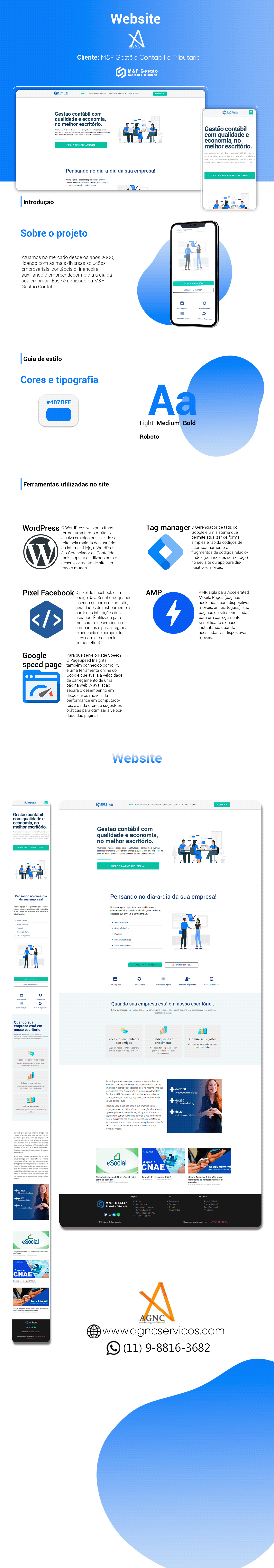 site mf contabilidade AGNC - Agência de Marketing