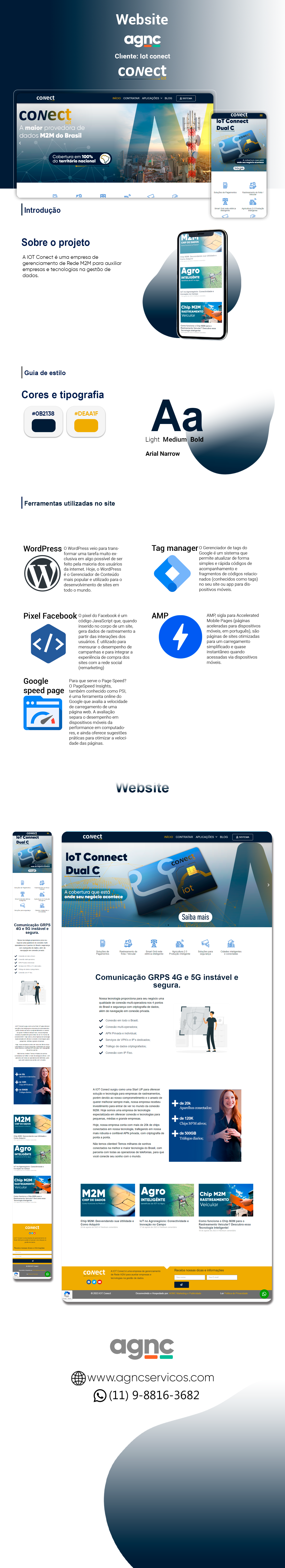 Portfolio - Criação de site - IOT Conect AGNC Agência de Marketing portifolio de site Iot conect AGNC - Agência de Marketing