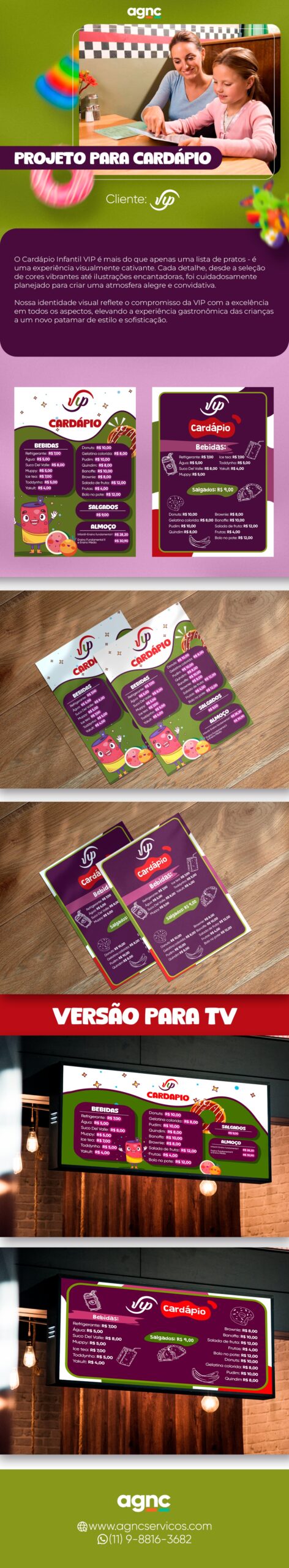 Portifolio behance VIP Cardapio compressed scaled AGNC - Agência de Marketing