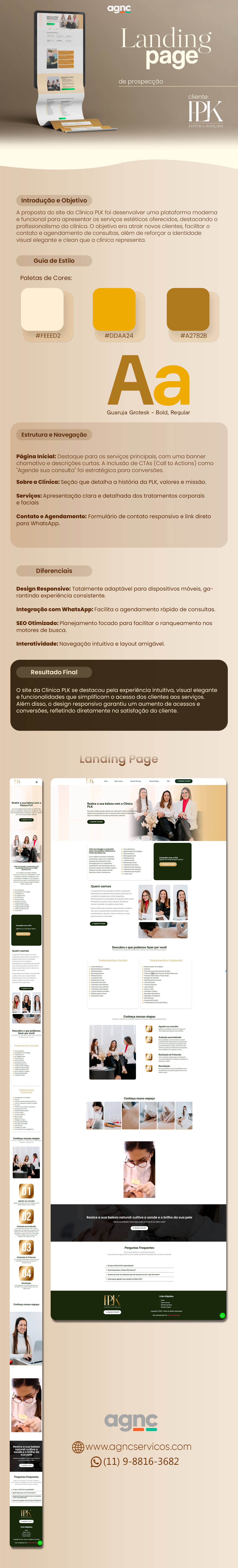 Behance Landing page AGNC - Agência de Marketing