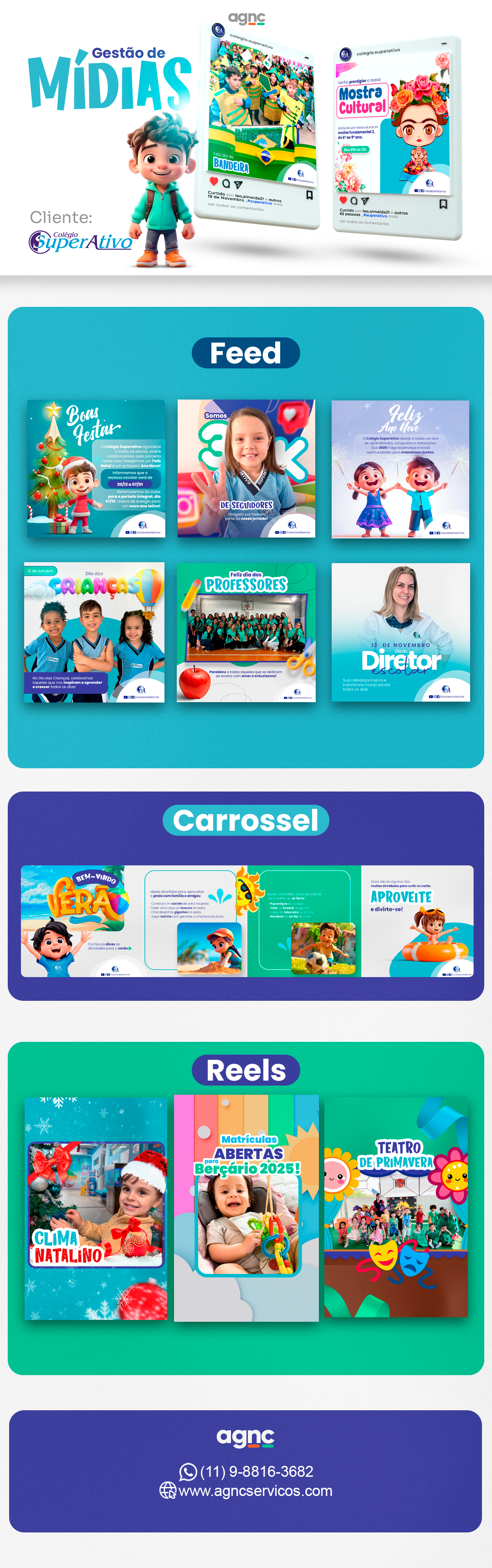 Col C3 A9gio Superativo Midias AGNC - Agência de Marketing