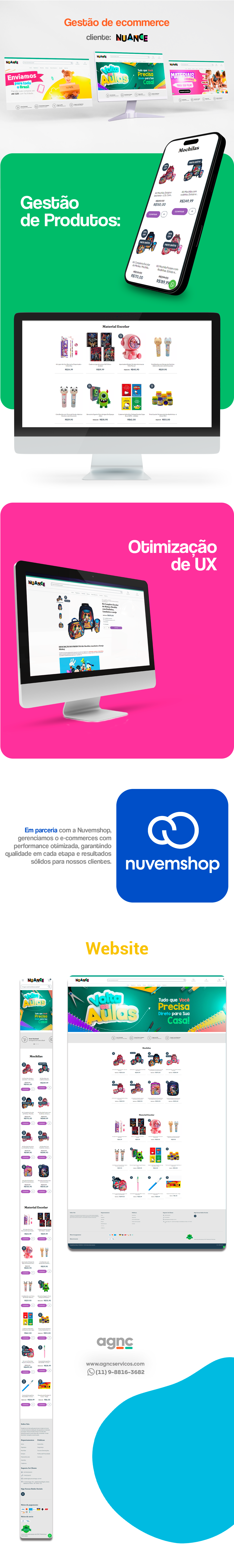 Polif C3 B3lio Behance.Gest C3 A3o de ecommerce Nuance Shop AGNC - Agência de Marketing