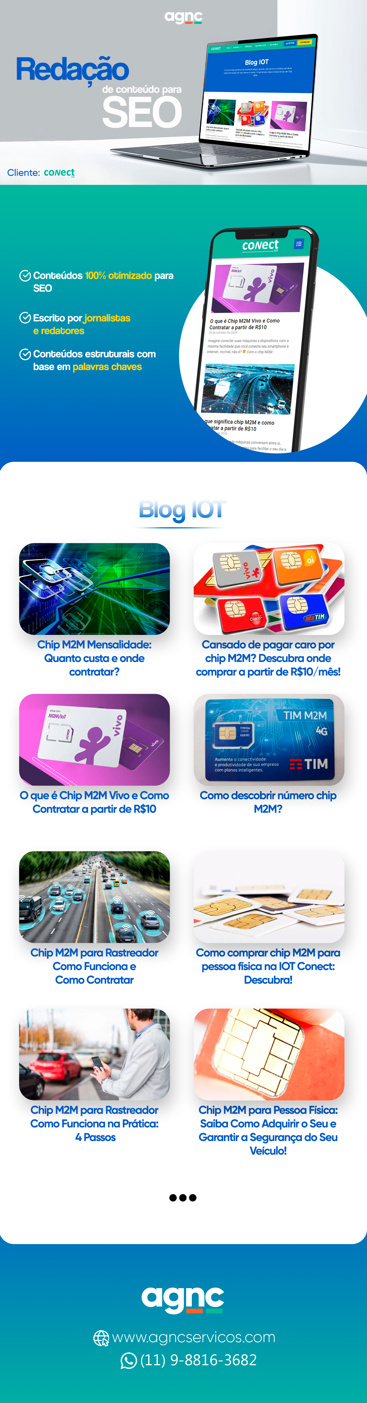 Veja nosso trabalho de reda C3 A7 C3 A3o de blog para a IOT Conect AGNC - Agência de Marketing